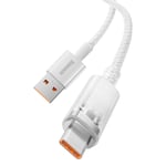 Baseus Explorer Series USB - USB-C Kabel, 100W, 1m - Hvit