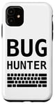 Coque pour iPhone 11 Bug Hunter & Clavier Software Test Ingenieur Design
