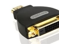 Profigold Hdmi A (M) / Dvi-D (F) Adapter, Hdmi A, Dvi-D, Han/Hun, Sort