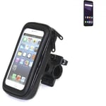 Pour Zte Blade A6 Bike Mount Support Guidon Vélo Moto Quad Scooter Etc Étanche Étui Housse Titulaire Pour Zte Blade A6 Hydrofuge -