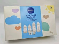 MAM Feed and Soothe Anti-Colic Newborn Baby Bottle & Soother Gift Set