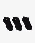 Lacoste Mens 3-Pack Trainers Socks - Black - Size UK 5.5-8