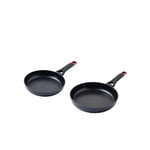 Pyrex Optima Plus Induction Twin Pack Frying Pans 24cm & 28cm Non Stick 290821