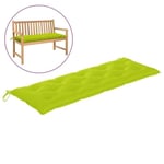 Chez WORD Coussin de banc de jardin Vert vif 150x50x7 cm Tissu MEUBLE MODERNE®®LUHIRD®®