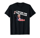 I VOTED FOR THE OUTLAW 2024 TRUMP Daddy's Home for Christmas T-Shirt