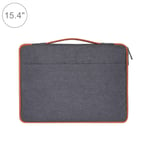 JIALI Laptop Sleeve Case Portable 15.4 inch Fashion Casual Polyester + Nylon Laptop Handbag Briefcase Notebook Cover Case, For Macbook, Samsung, Lenovo, Xiaomi, Sony, DELL, CHUWI, ASUS, HP (Black)