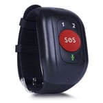 SOS Bracelet pour Personnes âgées Localisateur Montre GPS Tracker SOS Mobile pour Personnes âgées Grand-père Enfants âgés Alarme personnelle Mobile Appels vocaux,Rouge