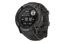 Garmin Instinct 2X Solar - fiberförstärkta polymerer - Ja smart klocka med band - 64 MB - grafit