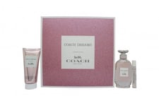 COACH DREAMS GIFT SET 90ML EDP + 7.5ML EDP + 100ML BODY LOTION - WOMEN'S. NEW