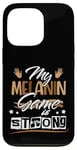 Coque pour iPhone 13 Pro Melanin Game Black Queen Afro Women Black History Month Girl