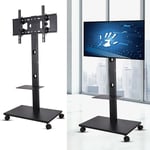 Exhibition Display Stand Mobile TV Trolley Floor Stand Mounting Bracket 32-70"