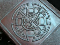 A5 CELTIC MANDALA - Handmade Leather Diary Journal Grimoire Book-of-Shadows