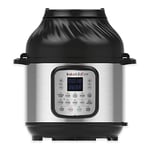 Instant Pot Duo Crisp + Friteuse à air chaud 11 en 1 - Multicuiseur électrique 7,6 l - Autocuiseur, friteuse à air, mijoteuse, cuiseur vapeur, appareil sous vide, déshydrateur avec gril, fonction