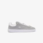 Lacoste Mens Baseshot Trainers in Grey White Mesh - Size UK 6