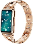 findtime Ladies Smartwatch Gold Smart Watch for Women Blood Pressure Bracelet H