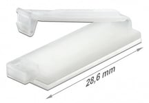 Selvklæbende kabelholder - 10 stk - Hvid