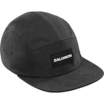 Salomon Five Panel Cap Deep Black, OneSize