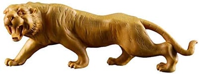 JYKFJ Bois Chinois Feng Shui buis Zodiaque Maison et Bureau Tigre Statue décor Figurine Sculpture 1029