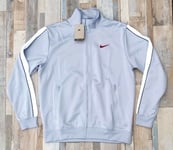 Nike NSW Swoosh Track Sport Jacket Grey Polyknit - Mens Medium Retro Deadstock