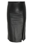 ONLY Carmakoma Carnewoline Faux Leather Skirt Otw Svart