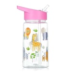 flintronic Gourde Isotherme Enfant, 450ML Bouteille Enfant, Gourde Isotherme Enfant avec Paille, Sans BPA Tritan, Bouteille d'eau Anti-fuite Réutilisable pour Ecole Maternelle