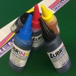 5 Dye Refill INK Bottles (Lubrink) Fits Canon Pixma TS6050 TS6051 TS6052 TS6053