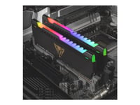 Patriot Extreme Performance Viper Steel Rgb - Ddr4 - Modul - 8 Gb - Dimm 288-Pin - 3600 Mhz / Pc4-28800 - Cl20 - 1.35 V - Ej Buffrad - Icke Ecc - Svart