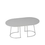 Muuto - Airy Coffee Table Medium Grey - Nanolaminate - Grå - Grå - Soffbord - Metall/Trä