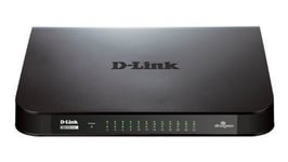 D-Link Switch 24 ports Gigabit 10/100/1000mbps - Idéal partage de connexion et mise en réseau Small Office Home Office (GO-SW-24G)