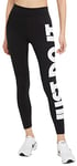 Nike CZ8534 W NSW ESSNTL GX HR LGGNG JDI Leggings Women's Black/White XL