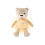 Chicco First Dreams Baby Bear Ours en Peluche Musical, Veilleuse Lumineuse pour Bébés avec Effets Lumineux et Mélodies Relaxantes - Jouets Bébé 0+ Mois - Beige, Neutre