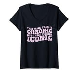 Womens Big Boob Humor Iconic Funny Inappropriate Embarrassing V-Neck T-Shirt