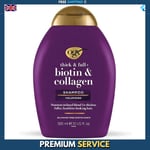 Biotin & Collagen Hair Thickening Sulfate Free Shampoo Conditioner OGX 385ml UK
