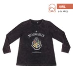 T-Shirt Manches Largeur (Simple Jersey Harry Potter Gris Foncé - 10 Âge Unisexe