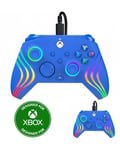 Manette XBOX ONE-S-X-PC FILAIRE AFTG WAVE BLUE XBX ERGONOMIQUE