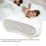 2Pcs Anti Snoring Devices White Safe Comfortable Reusable Reliable Anti Snor TDM