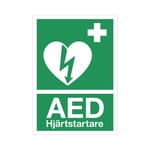 Skylt Hjärtstartare - Defibrillator