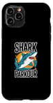 Coque pour iPhone 11 Pro Graphique d'aventure énergétique Shark Parkour