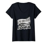 Womens Iowa State Life Changing Funny Iowa V-Neck T-Shirt