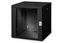 Digitus Network cabinet - 19-inch rack - 12U - Wall mounted - 600mm depth - load capacity 100kg - Unique Series - black