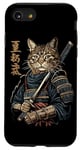 iPhone SE (2020) / 7 / 8 Cat Samurai Ninja Cat Samurai Art Kanji Ukiyo-e Case