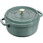 Staub Rund Gryde 3 8 liter Eucalyptus