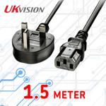 1.5m IEC Kettle Lead Power Cable 3 Pin UK Plug For PC Computer Monitor C13 Cord