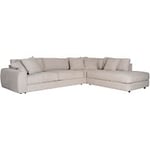 Hovden Sweet Large hörnbäddsoffa med divan tyg beige B345 cm