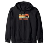 Sorry I'm Late I Saw A Fire Truck, Funny Firefighter Quotes Zip Hoodie