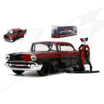 FR- Jada Toys HARLEY QUINN 1957 CHEVROLET BEL AIR 1:32 - JADA253253014