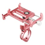 GUB PLUS 6 aluminum bike mount phone holder - Rose Gold