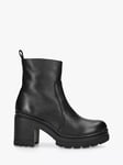 KG Kurt Geiger Covent Leather Heeled Ankle Boots, Black