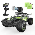 DEERC Voiture Télécommandée 1:16 4WD 20KM/H RC Voiture Electrique Monster Truck avec Caméra FPV HD 1080P Grande Vitesse Voiture 60 Minutes d’Autonomie avec 2 Piles, Véhicule Tout-Terrain 2,4 GHz…