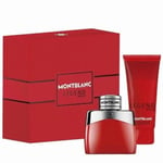 Montblanc Legend Red Gift Set Eau De Parfum 50ml + Shower Gel 100ml New & Boxed